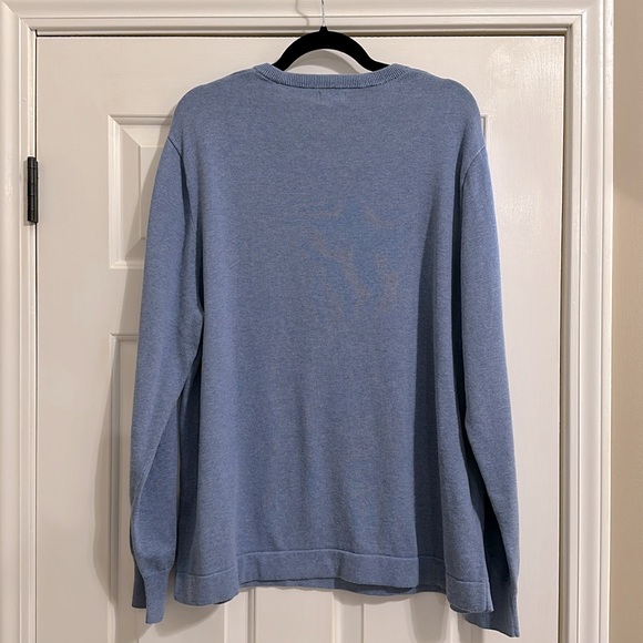 J.Crew Factory Cotton crewneck sweater-tee in heather periwinkle - Picture 5 of 7